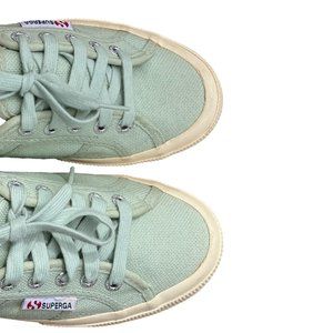 Superga 2750 Cotu Classic Sneaker Mint Green Canvas Women’s 6 EU 36